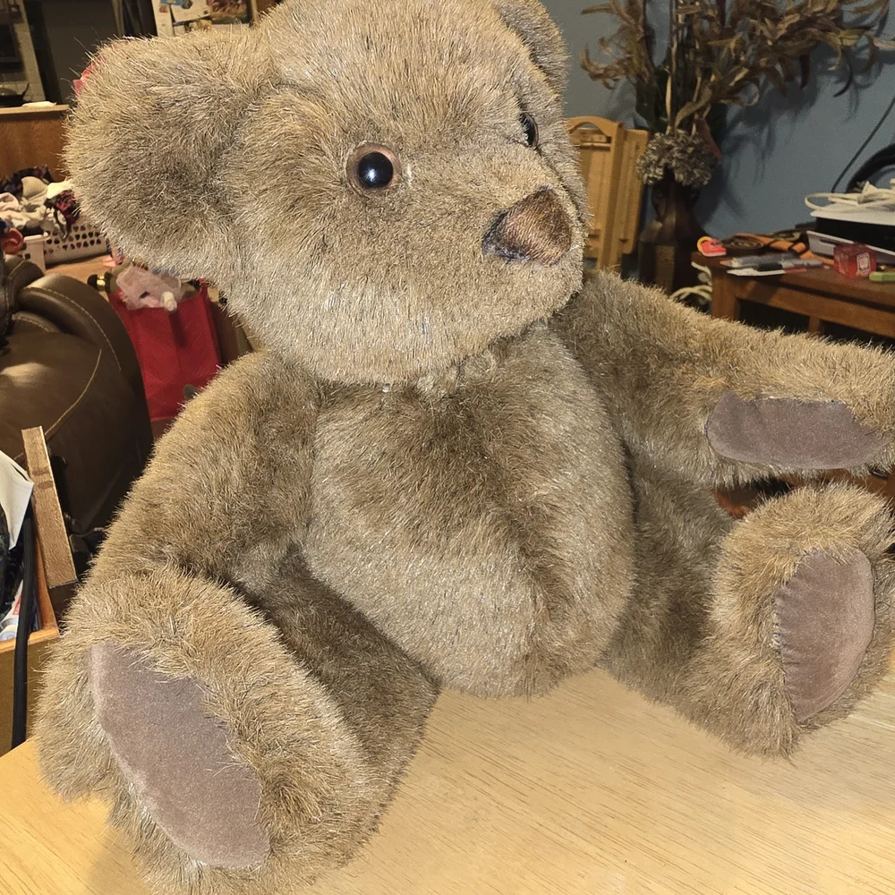 Classic Brown Plush Teddy Bear - Soft Kids Stuffed Animal - Hinged - Douglas Co